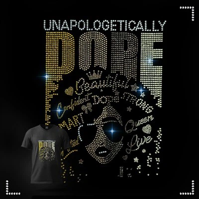 Transferencia de diamantes de imitación Afro Girls/DOPE