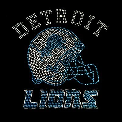 Transferencia de diamantes de imitación de los LEONES de Detroit