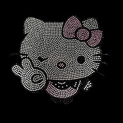 Transferencia de diamantes de imitación de Hello Kitty