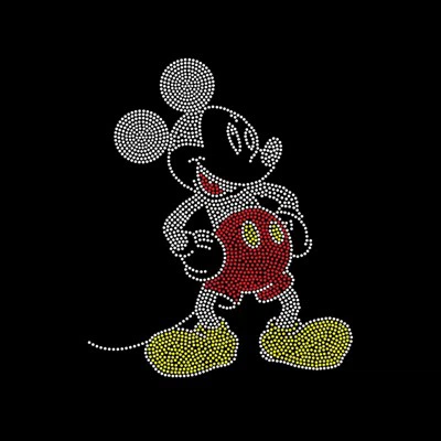 Transferencia de diamantes de imitación de Mickey