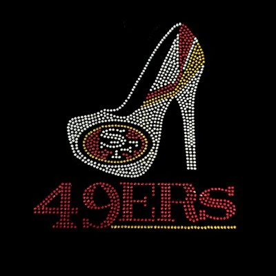 Transferencia de diamantes de imitación de los 49ers de San Francisco
