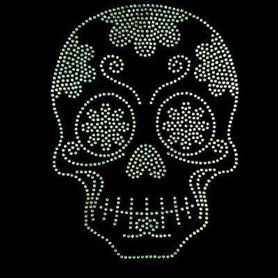 Transferencia de diamantes de imitación de esqueleto