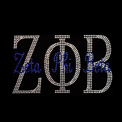 Transferencia de diamantes de imitación Zeta Phi Beta